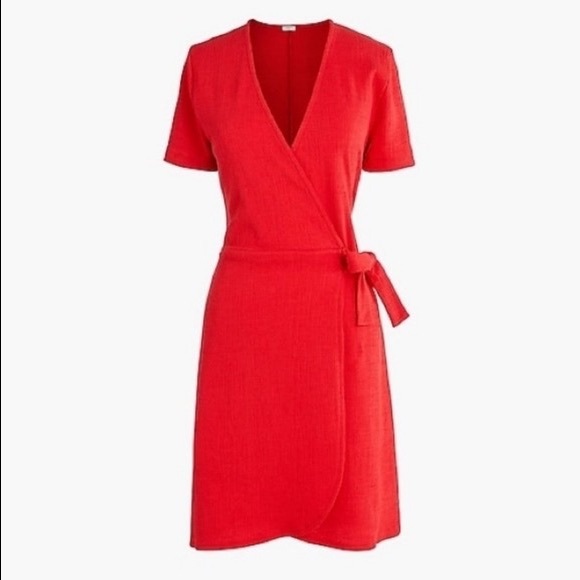 J. Crew Textured Knit Wrap Dress - Picture 1 of 11